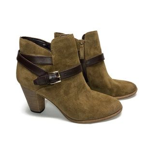 Cole Haan Brown Suede Hayes Strap Bootie (75mm)